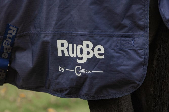 Outdoor-Pferdedecke RugBe Zero Gr. 165 in blau mit WASCHBON UVP 74,99 €