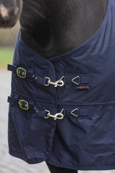 Outdoor-Pferdedecke RugBe Zero Gr. 165 in blau mit WASCHBON UVP 74,99 €