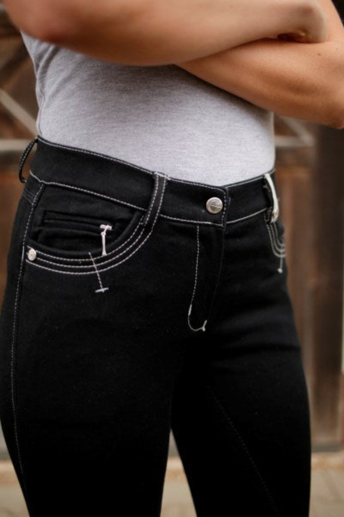 Reithose-Basic-Plus-LS-von-Kerbl-schwarz