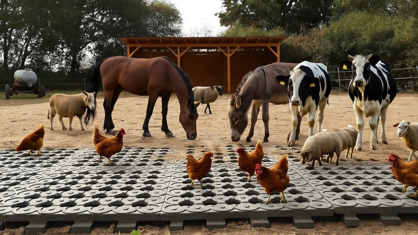 Horses Home hält das Paddock trocken