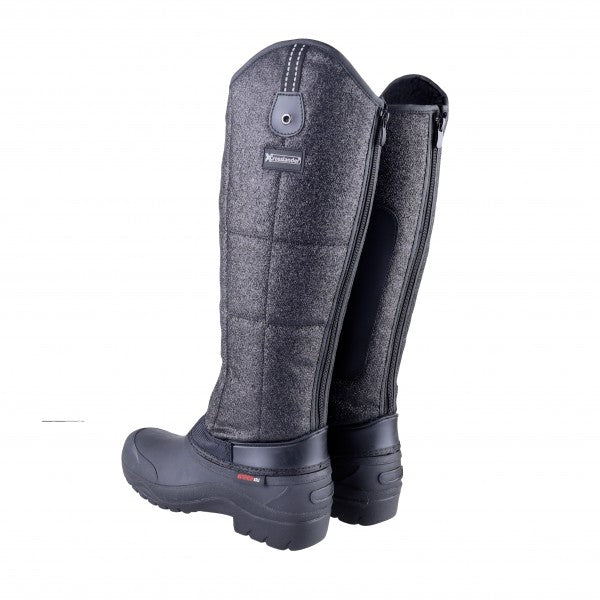 Crosslander® Thermo-Reitstiefel "Saas-Fee"  Funktionsstiefel in schwarzem Glitzer.